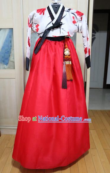 Asian Korean Hwang Jin Yi Hanbok Costumes for Women