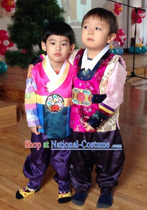 Korean Fashion Hanbok Traditional Dresses for Kids