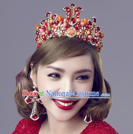 Top Bridal Baroque Style Queen Crown