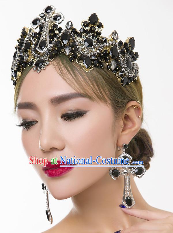 Top Bridal Baroque Style Queen Crown