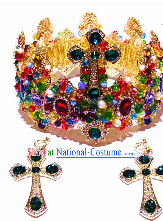 Top Bridal Baroque Style Queen Crown