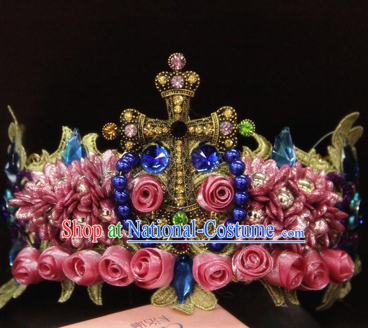 Top Bridal Baroque Style Queen Crown