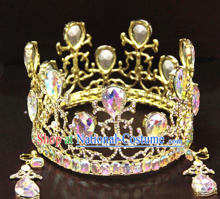 Top Bridal Baroque Style Queen Crown