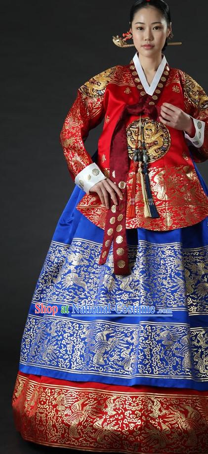 Dangui Korean Royal Costume Traditional Korean Queen Princess Ceremony Costumes for Women