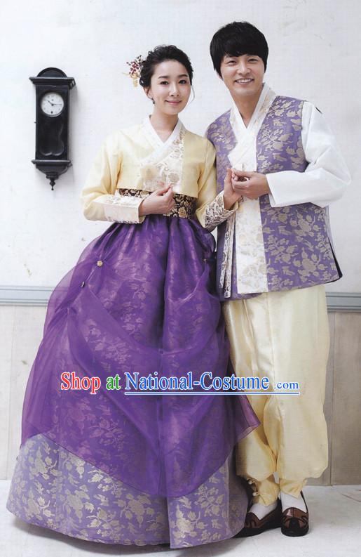 Korean Traditional Dress Hanboks for Couple