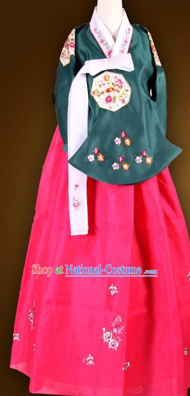 Traditional Ceremony Dress Custom Made Dangui Korean Royal Hanbok Costumes for Women