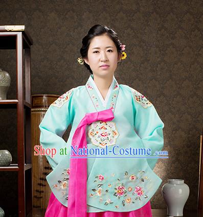 Korean Traditional Official Female Dangui Hanbok Clothing Complete Set