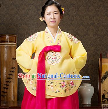 Korean Traditional Official Female Dangui Hanbok Clothing Complete Set