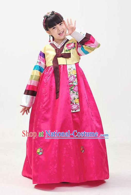 Traditional Korean Clothing Custom Made Girls Hanbok for Birthday