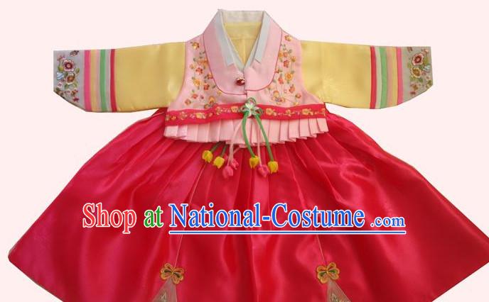 Traditional Korean Clothing Custom Made Baby Dangwi Hanbok for Birthday Party Halloween