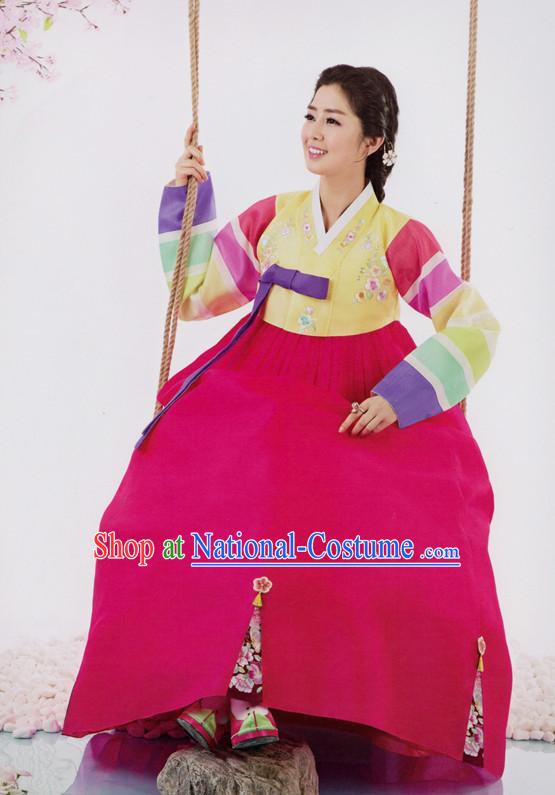 Korean Traditional Clothing Custom Made Women Dangwi Hanbok Ceremony Birthday Party Halloween