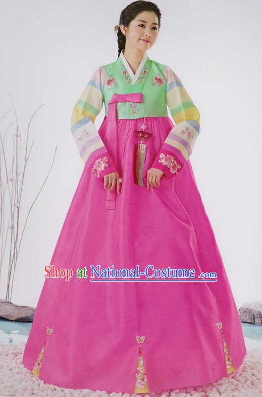 Korean Traditional Clothing Custom Made Women Dangwi Hanbok Ceremony Birthday Party Halloween