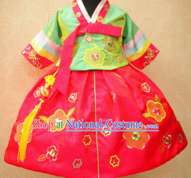 Korean Traditional Dresses Dance Costumes for Girls