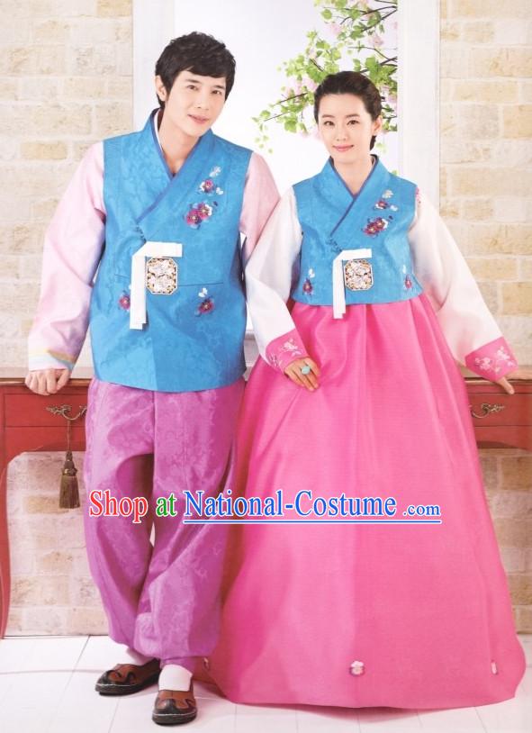 Korean Traditional Couple Hanbok Dress Ceremonial Clothing Korean Fashion Shopping online