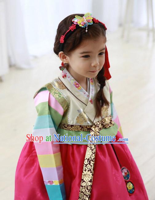 Korean Traditional Girls Hanbok Dress Ceremonial Clothing Korean Fashion Shopping online