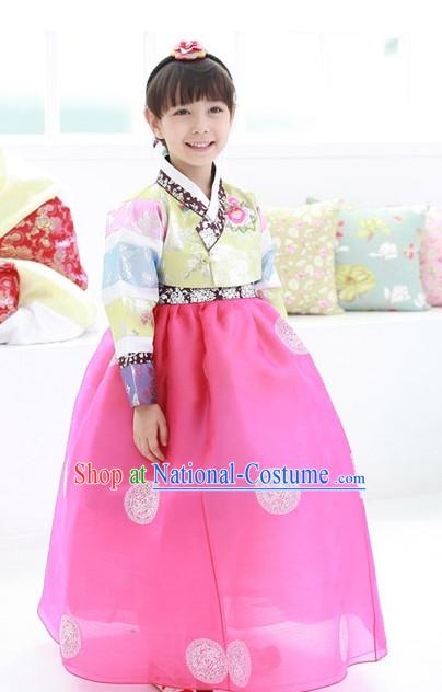 Korean Traditional Girls Hanbok Dress Ceremonial Clothing Korean Fashion Shopping online