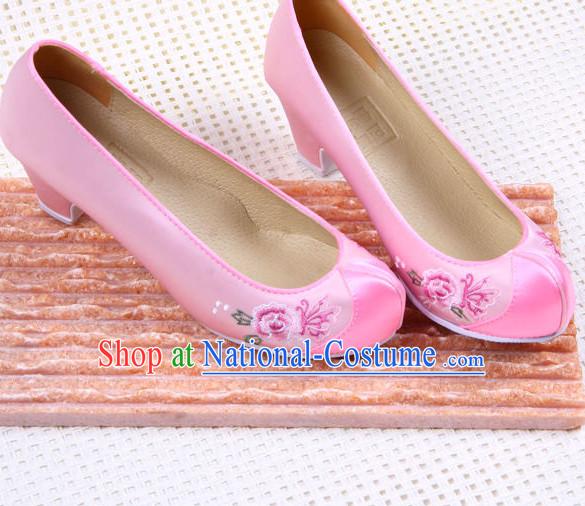 Traditional Korean Pink Wedding online Shoes for Women