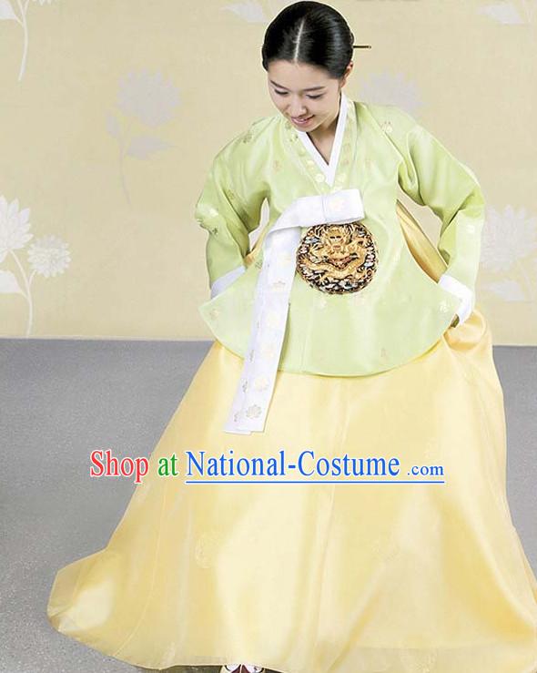 Top Korean Dangui Royal Hanbok Dancing Costumes Girls Dancewear