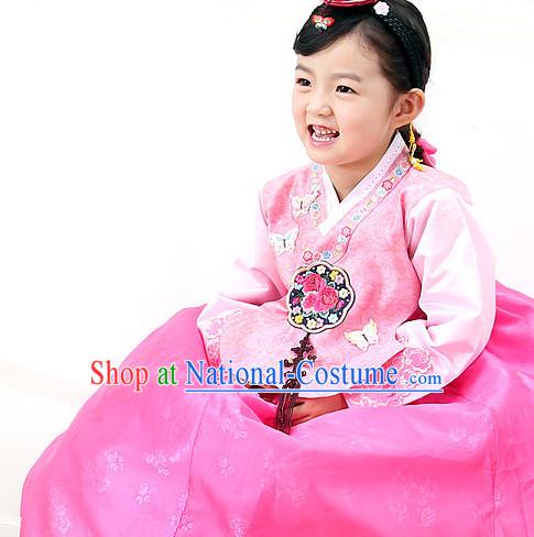 Korean Princess Traditional Birthday Hanbok Clothing Dress online Kids Clothes Designer Clothes