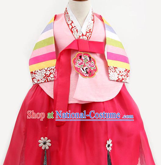 Korean Princess Traditional Birthday Hanbok Clothing Kids Clothes Designer Clothes Complete Set