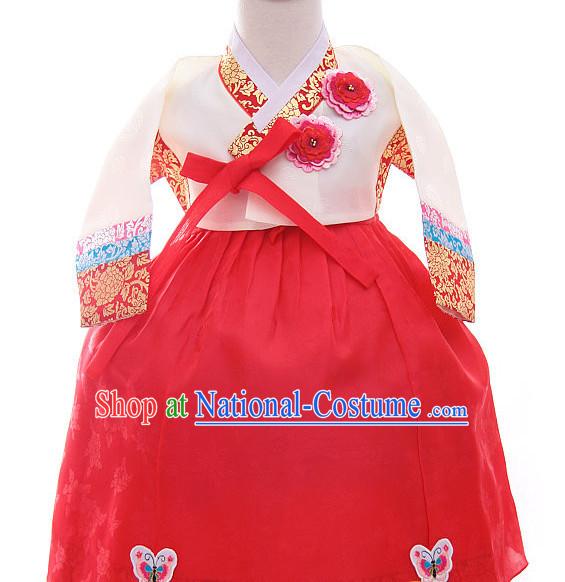 Korean Princess Traditional Birthday Hanbok Clothing Kids Clothes Designer Clothes Complete Set