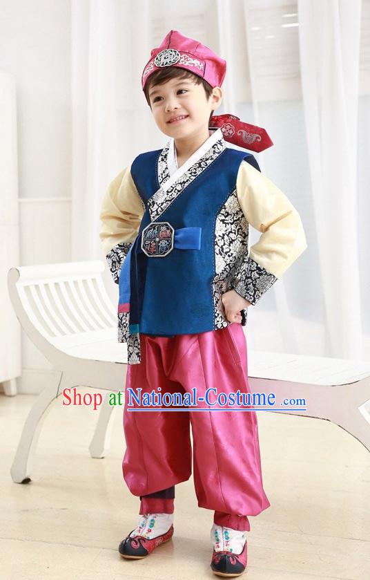 Korean Traditional Hanbok Clothing Complete Set for Children