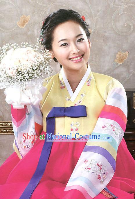 Korean Traditional Hanbok Clothing Dresses Womens Fashion Korean Female Clothes