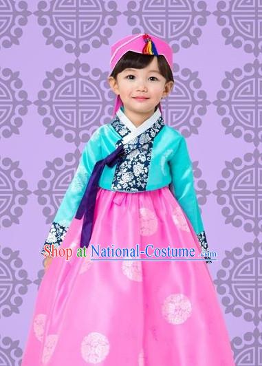 Top Korean Traditional Custom Made Birthday Princess Hanbok Complete Set for Girls