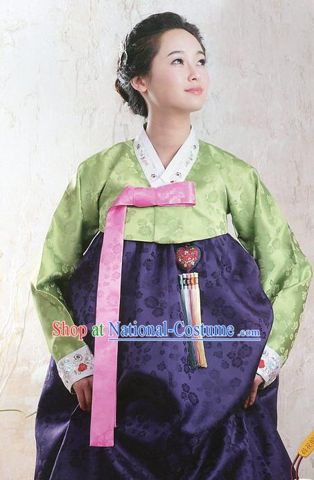 Top Korean Fashion Traditional Hanbok Clothing Complete Set for Women