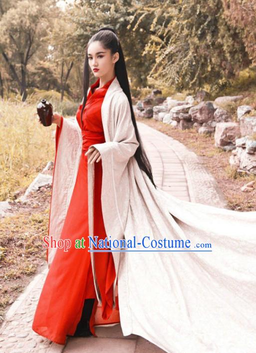 Chinese Traditional Swordswomen Costumes Complete Set