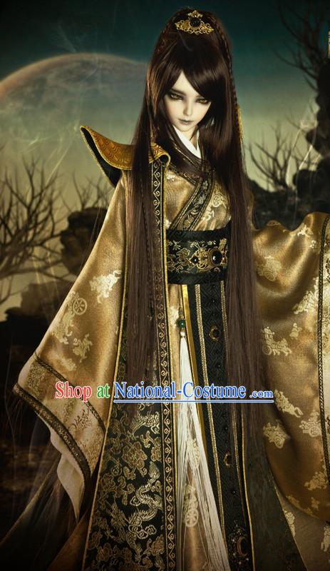 Chinese Prince High Shoulder Costumes Top China Fashion Halloween Asia Fashion