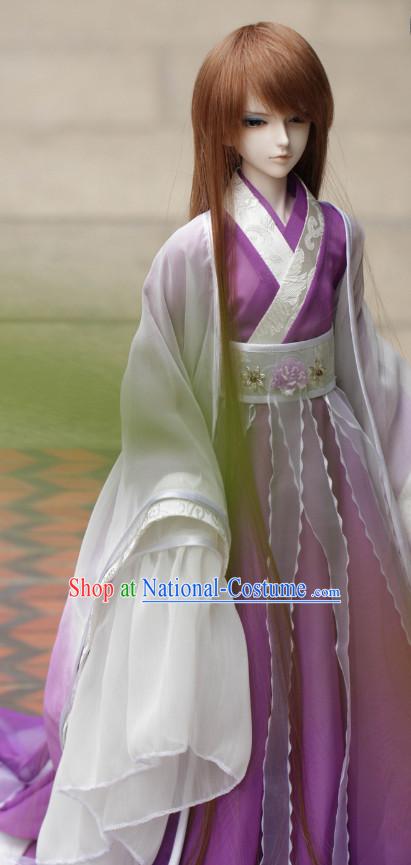 Asian Chinese Purple Wedding Costumes