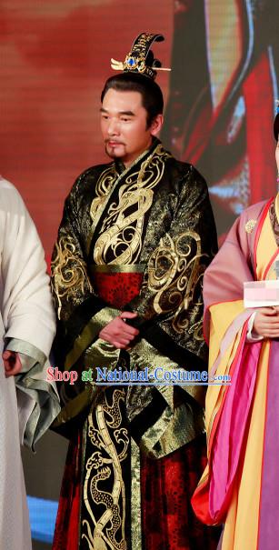 Chinese Emperor Costumes and Coronet Complete Set