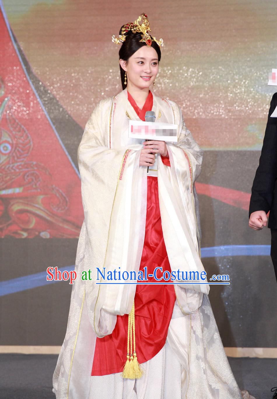 Chinese Traditional Empress Costumes Hanfu Dresses Asian Fashion