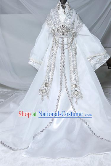 Asian Fashion Chinese White Wedding Dress for Men