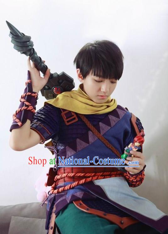 Asian Fashion Traditional Chinese Knight Costume for Men