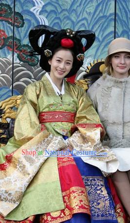 Korean Princess Hanboks and Hair Accessories Complete Set