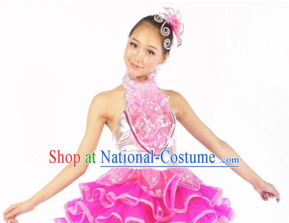 Chinese Ballerina Costume Contemporary Costumes and Headwear for Women