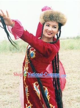 Chinese Ethnic Costume Contemporary Costumes and Headwear for Women