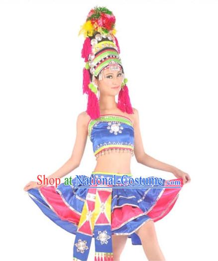 Asian Fashion Chinese Dance Costumes for Ethnic Women