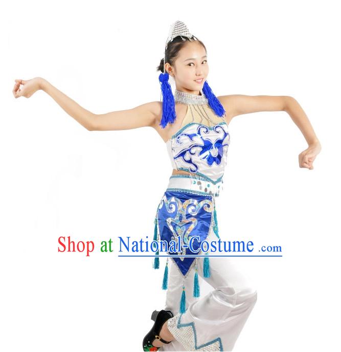 Chinese Costumes Ethnic China Nationality Group Costumes for Women