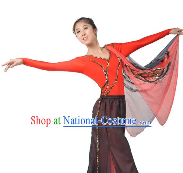 Chinese Dance Costumes Complete Set for Women