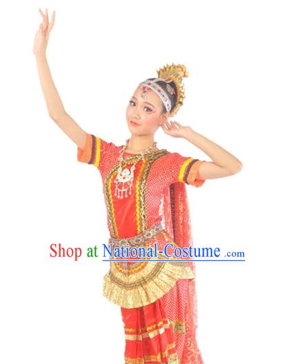 Indian Girls Dancewear Dance Costumes Complete Set for Women