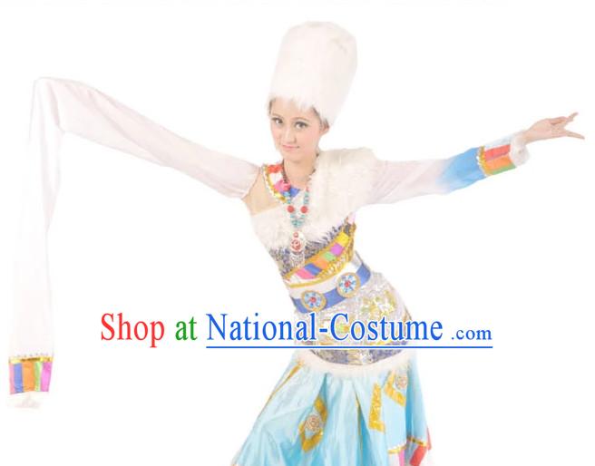 China Shop Chinese Tibetan Dance Costumes Complete Set for Women