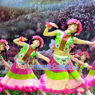 China Shop Chinese Flower Dance Attire for Women