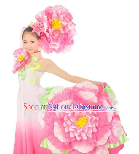 China Shop Chinese Flower Dance Attire for Women