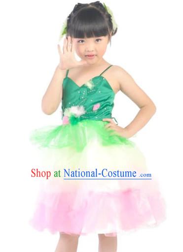 Custom Made China Kids Dance Costumes Ballerina Costume Burlesque Costumes Salsa Costumes