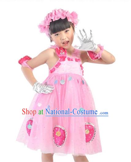 Custom Made Kid Dancing Costume Ballerina Costume Burlesque Costumes Salsa Costumes