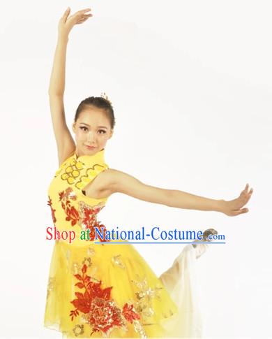 Custom Made Chinese Modern Dance Costumes Ballerina Costume Burlesque Costumes Salsa Costumes