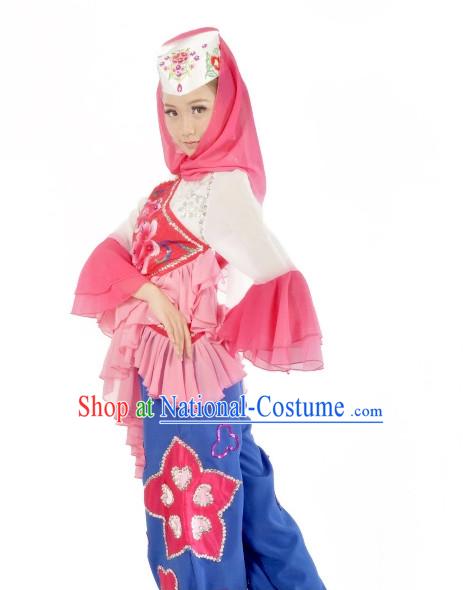 Custom Made Chinese Ethnic Dance Costumes Ballerina Costume Burlesque Costumes Salsa Costumes